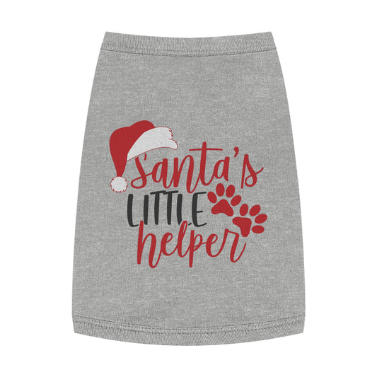 Santa’s Little Helper Pet Tank Top – Cute Christmas Dog Shirt
