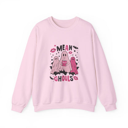 Mean Ghouls Halloween Sweatshirt | Cute Ghost Crewneck for Spooky Season