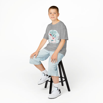 Like a Boss: Cool Cartoon Bulldog Graphic Kids' T-Shirt