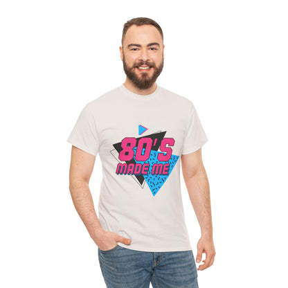 Retro 80’s Made Me T-Shirt – Vintage Neon Throwback Tee