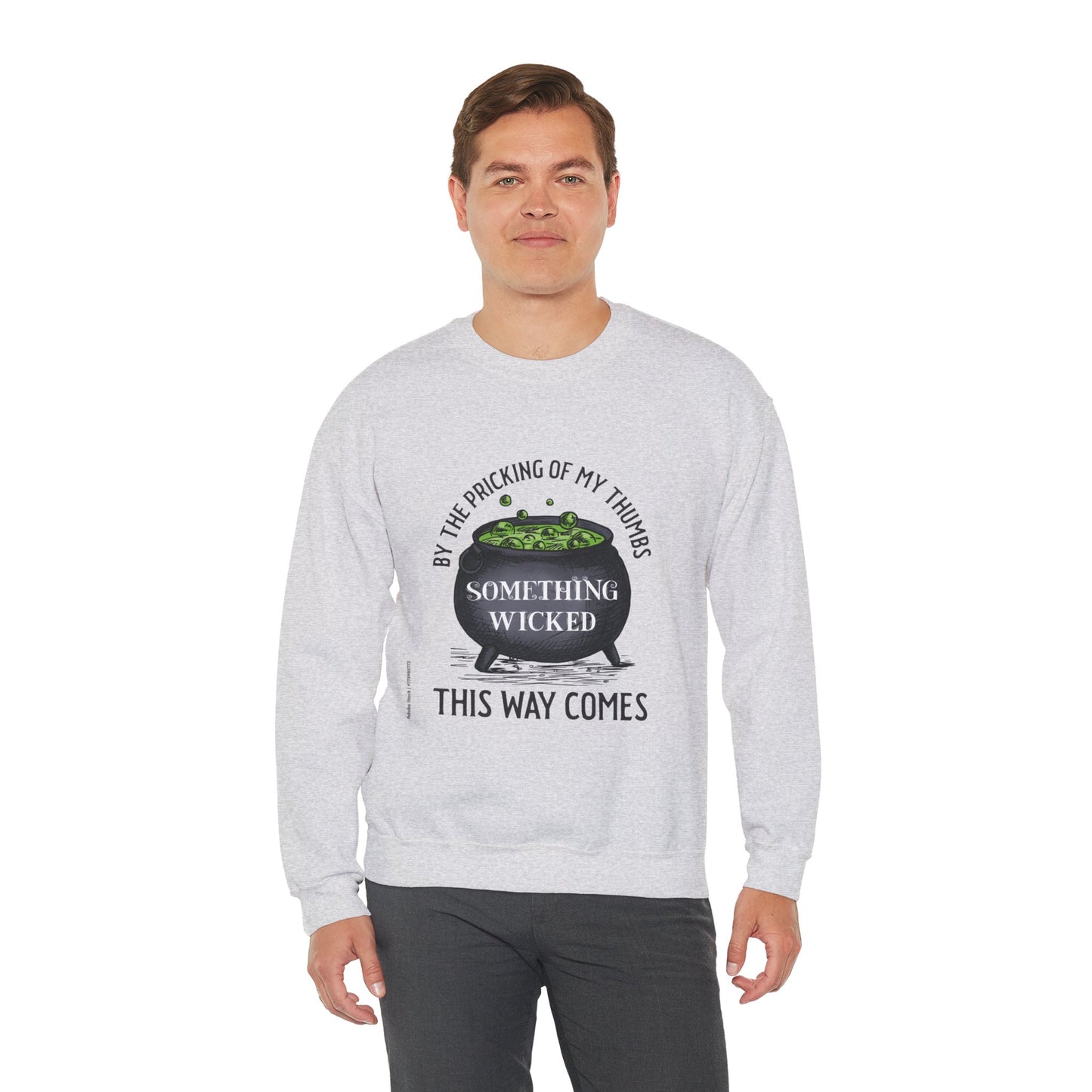 Something Wicked This Way Comes Halloween Sweatshirt | Witch Cauldron Crewneck