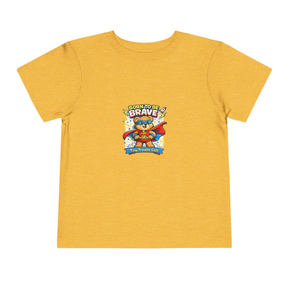 Brave Bear Kids Shirt – Tiny Trouble Club Superhero Toddler Graphic Tee