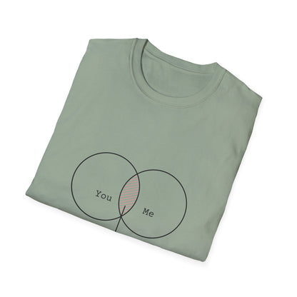 You + Me = Kapowww! T-Shirt – Funny Geek Love Venn Diagram Tee