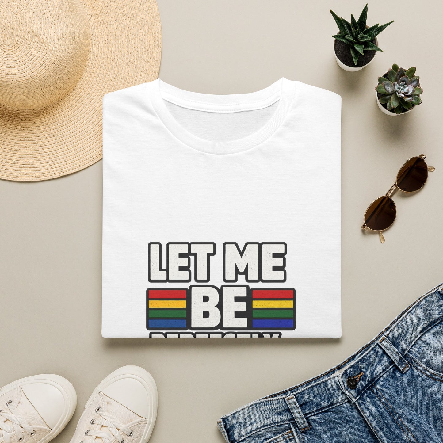 Let Me Be Perfectly Queer Shirt – LGBTQ Pride Rainbow Graphic Tee