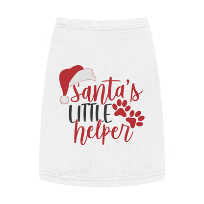 Santa’s Little Helper Pet Tank Top – Cute Christmas Dog Shirt