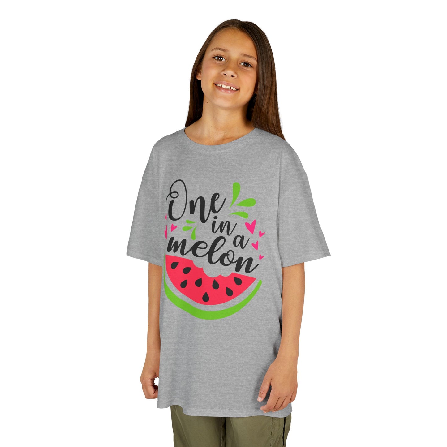 One in a Melon: Fun Cartoon Watermelon Graphic Kids' T-Shirt