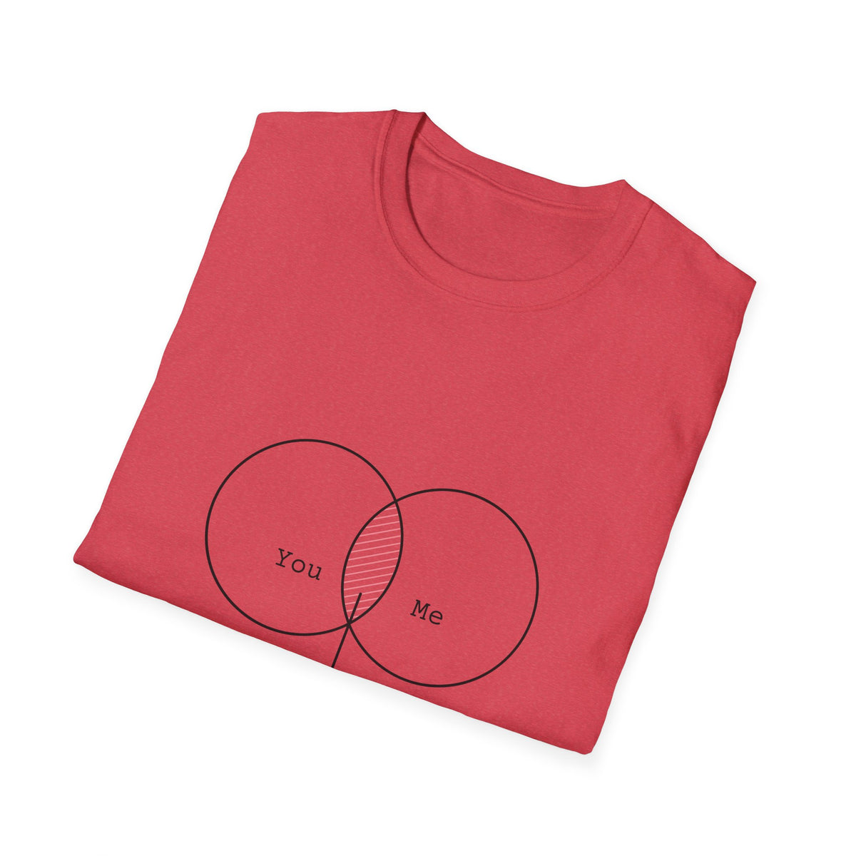 You + Me = Kapowww! T-Shirt – Funny Geek Love Venn Diagram Tee