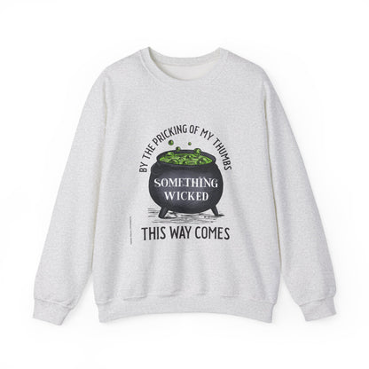 Something Wicked This Way Comes Halloween Sweatshirt | Witch Cauldron Crewneck