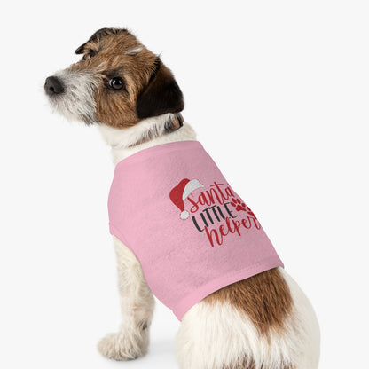 Santa’s Little Helper Pet Tank Top – Cute Christmas Dog Shirt