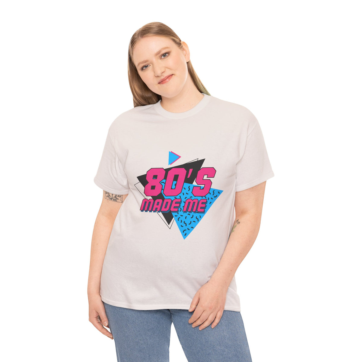 Retro 80’s Made Me T-Shirt – Vintage Neon Throwback Tee