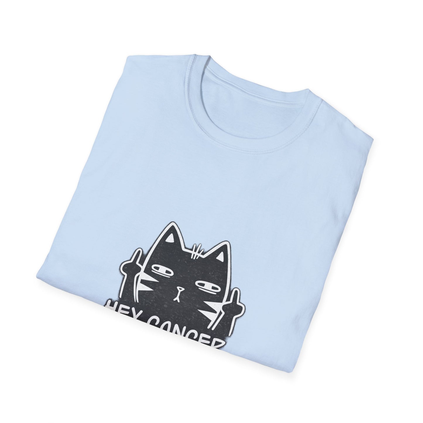 Hey Cancer Cat T-Shirt — Anti-Cancer Support Graphic Tee