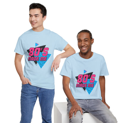 Retro 80’s Made Me T-Shirt – Vintage Neon Throwback Tee