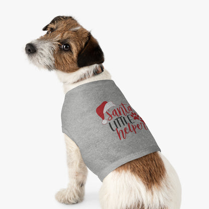 Santa’s Little Helper Pet Tank Top – Cute Christmas Dog Shirt