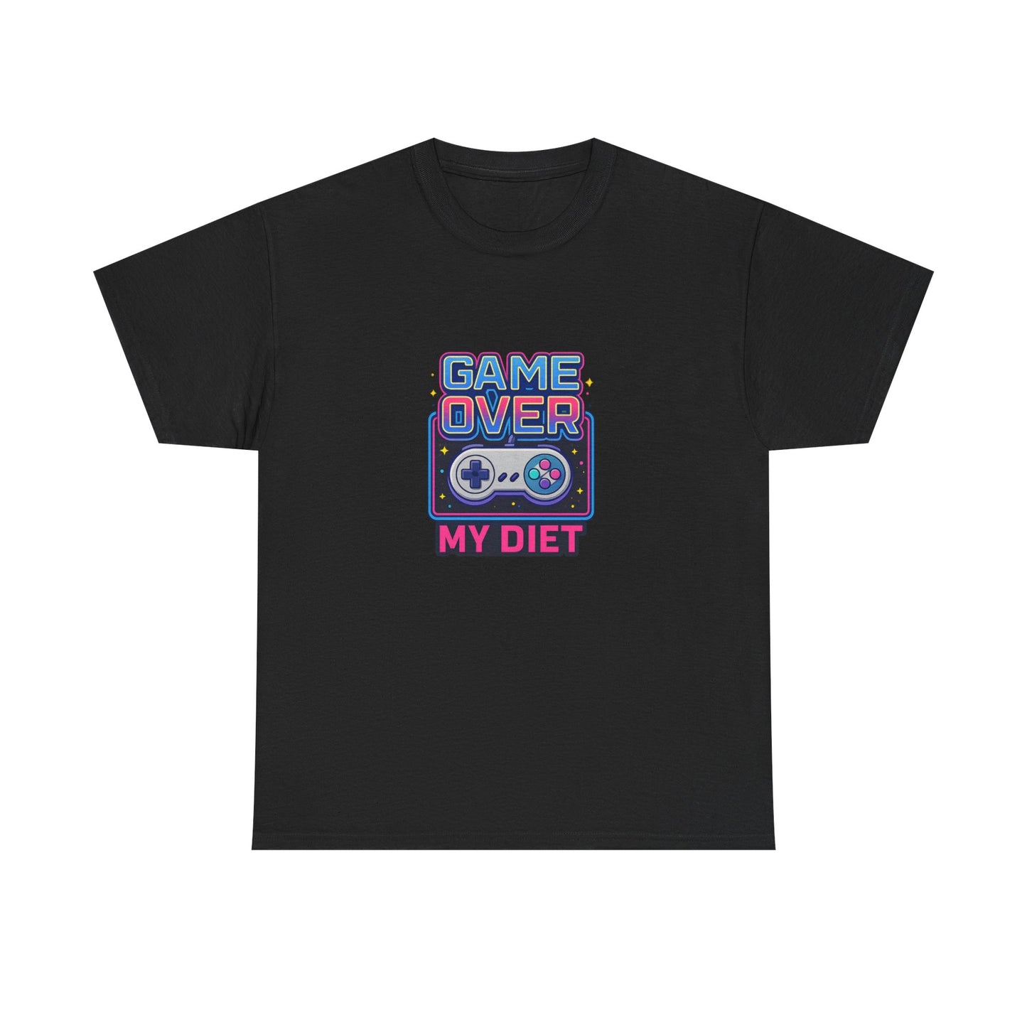 Game Over My Diet Shirt – Funny Gamer Food Graphic Tee