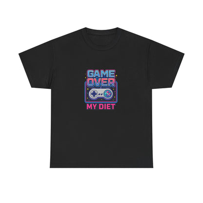 Game Over My Diet Shirt – Funny Gamer Food Graphic Tee