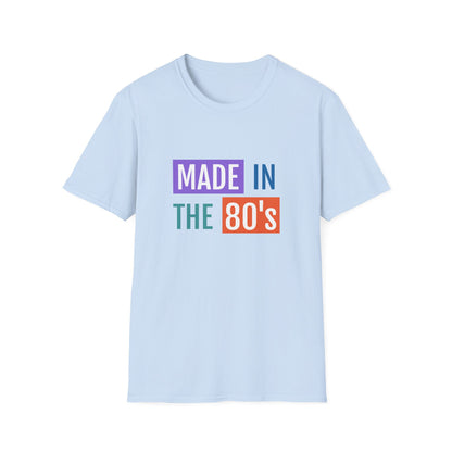 Made in the 80s Birthday Shirt – Retro 1980s Graphic Tee