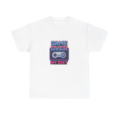 Game Over My Diet Shirt – Funny Gamer Food Graphic Tee