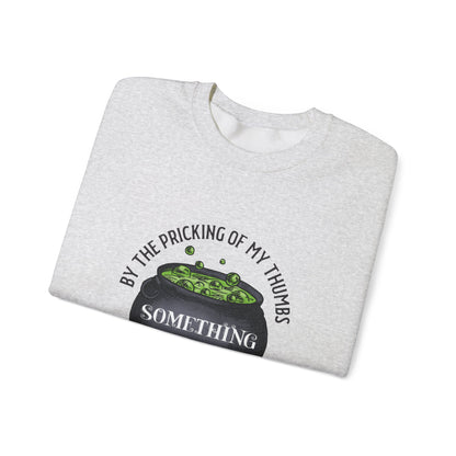 Something Wicked This Way Comes Halloween Sweatshirt | Witch Cauldron Crewneck
