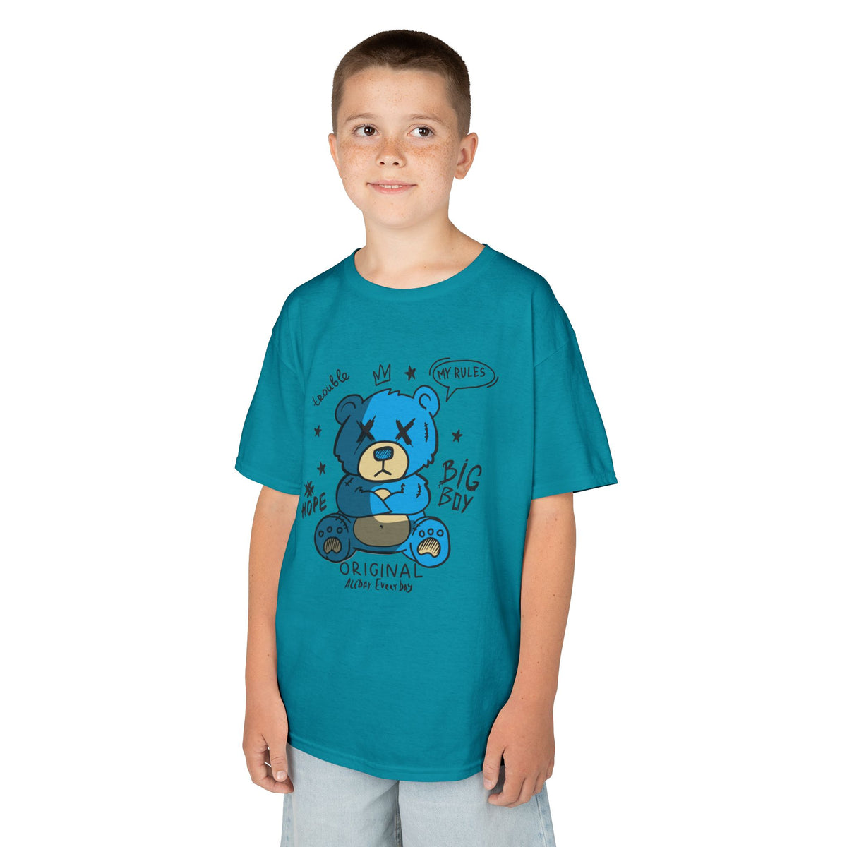Big Boy Original Teddy Bear Kids Shirt | Bold Streetwear Graphic Tee