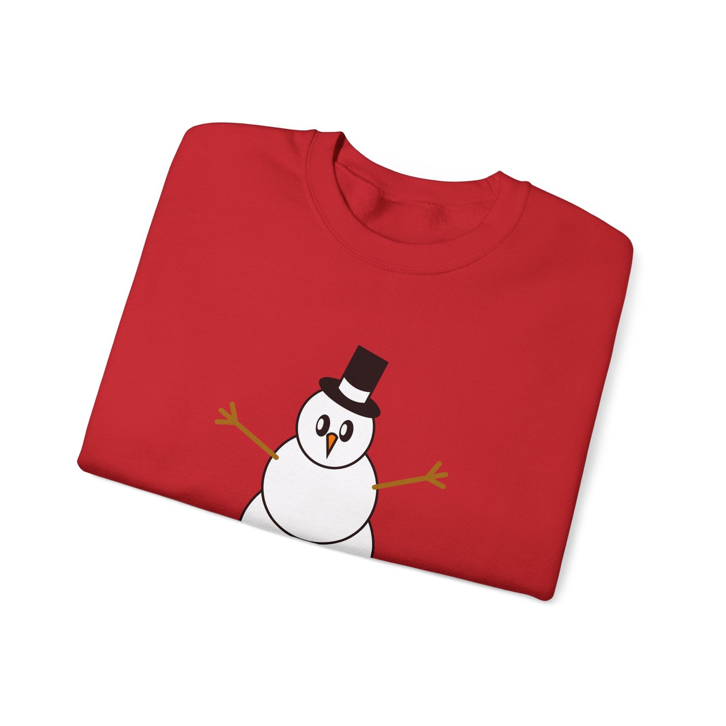 Minimalist Snowman Sweatshirt – Classic Winter Holiday Cozy Pullover