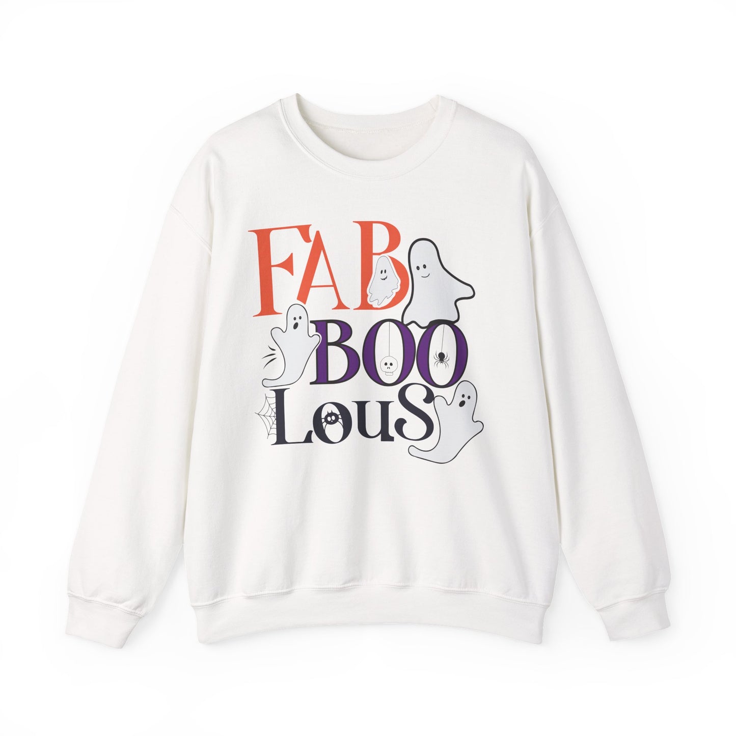 Fab-Boo-Lous Halloween Sweatshirt | Cute Ghost Spooky Season Crewneck