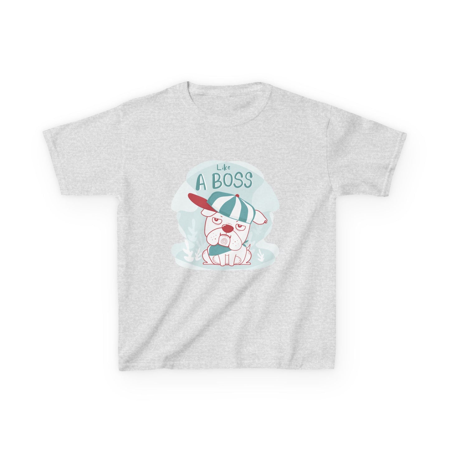 Like a Boss: Cool Cartoon Bulldog Graphic Kids' T-Shirt