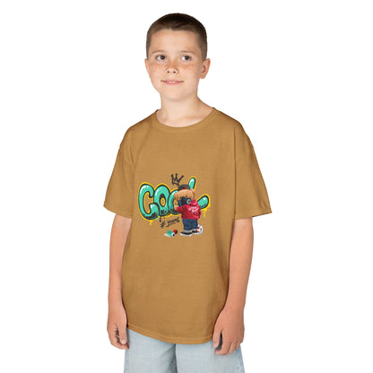 COOL Teddy Bear Graphic Kids' T-Shirt – "Authentic Boy" for Little Trendsetters!