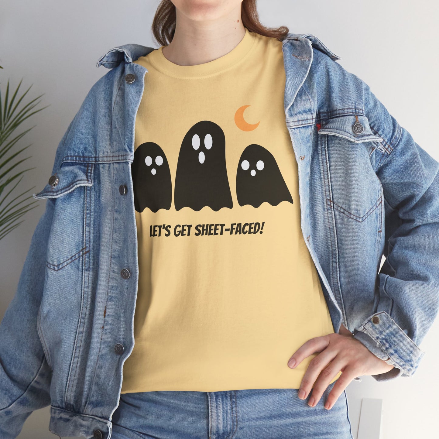 Let's Get Sheet-Faced Unisex Heavy Cotton Tee