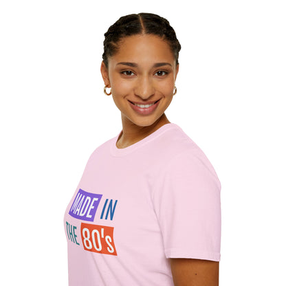 Made in the 80s Birthday Shirt – Retro 1980s Graphic Tee