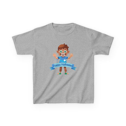Happy Halloween: Fun Cartoon Boy Scary Face Graphic Kids' T-Shirt