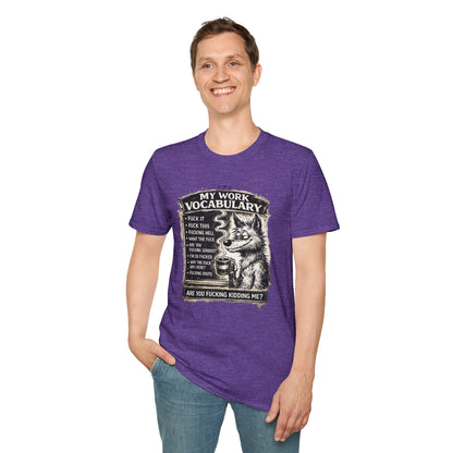 My Work Vocabulary Shirt | Funny Office Humor Graphic Tee