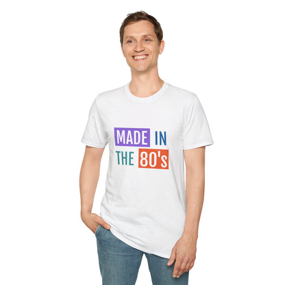 Made in the 80s Birthday Shirt – Retro 1980s Graphic Tee