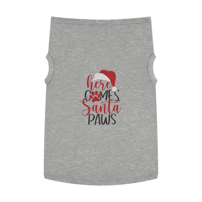 Here Comes Santa Paws Pet Christmas Tank Top
