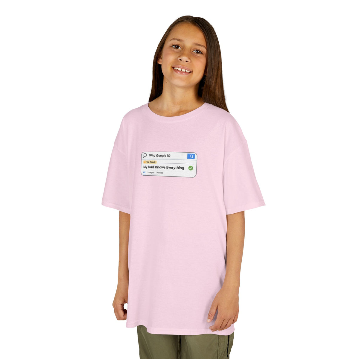 Why Google It? My Dad Knows Everything Kids Shirt