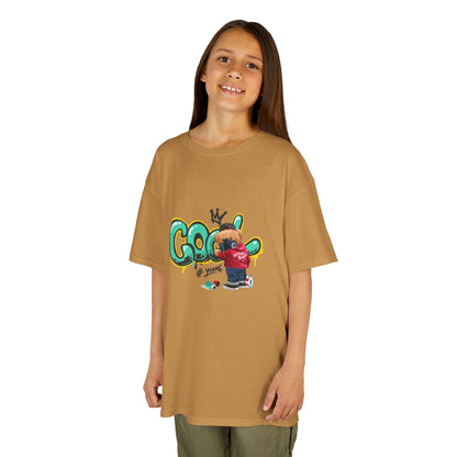 COOL Teddy Bear Graphic Kids' T-Shirt – "Authentic Boy" for Little Trendsetters!