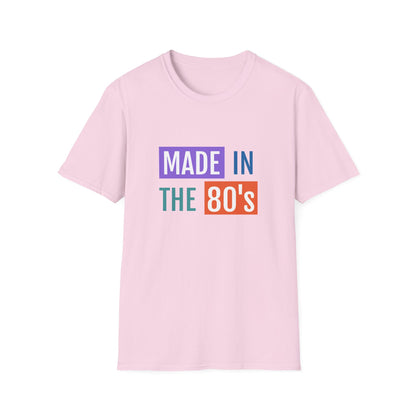 Made in the 80s Birthday Shirt – Retro 1980s Graphic Tee
