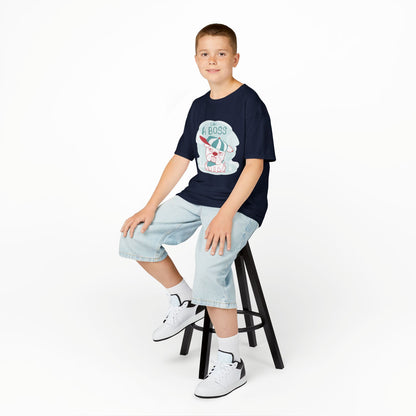 Like a Boss: Cool Cartoon Bulldog Graphic Kids' T-Shirt