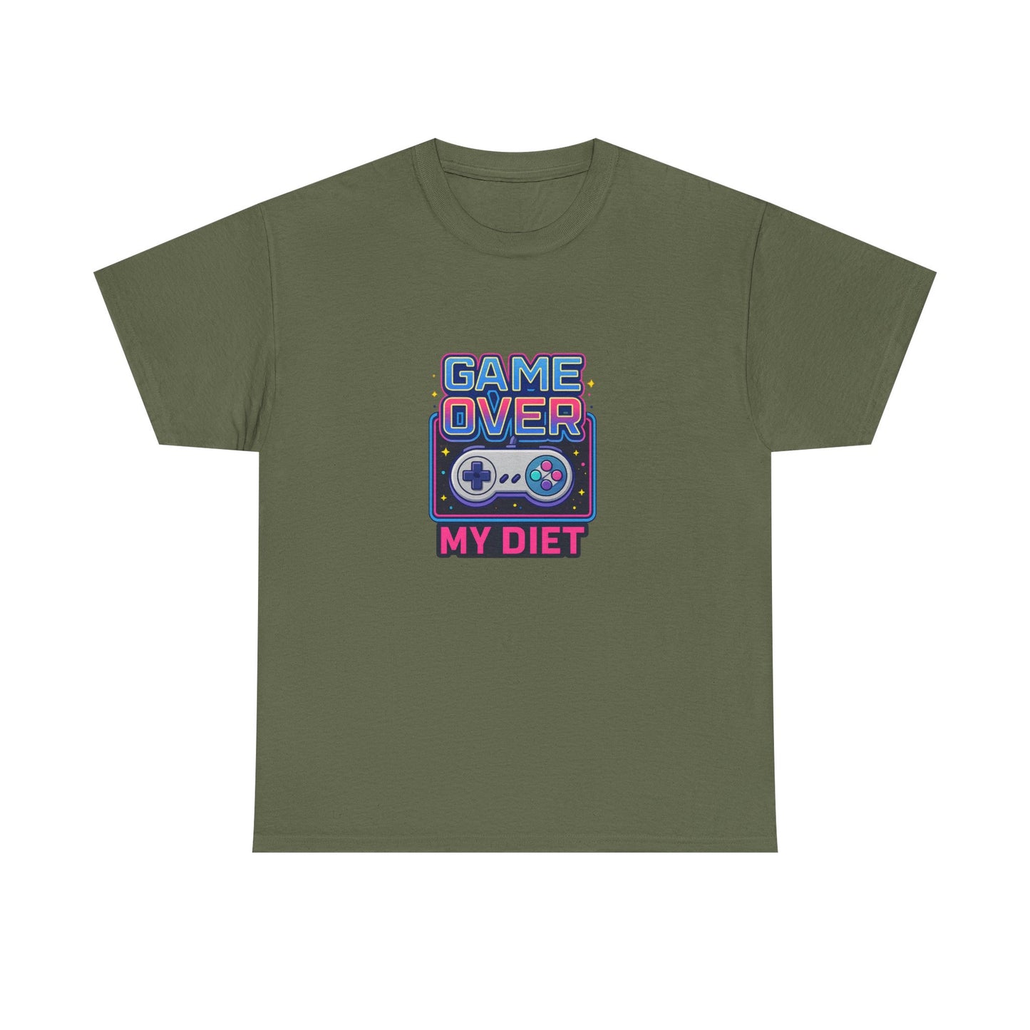 Game Over My Diet Shirt – Funny Gamer Food Graphic Tee