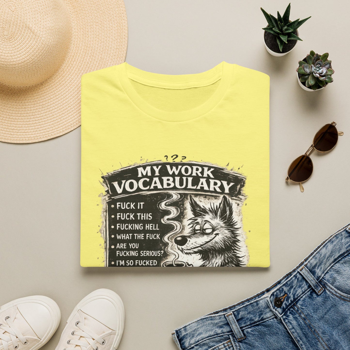 My Work Vocabulary Shirt | Funny Office Humor Graphic Tee