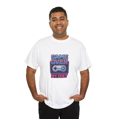 Game Over My Diet Shirt – Funny Gamer Food Graphic Tee