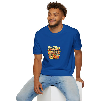 I’m Nice Once I’ve Had Snacks Retro Graphic Tee