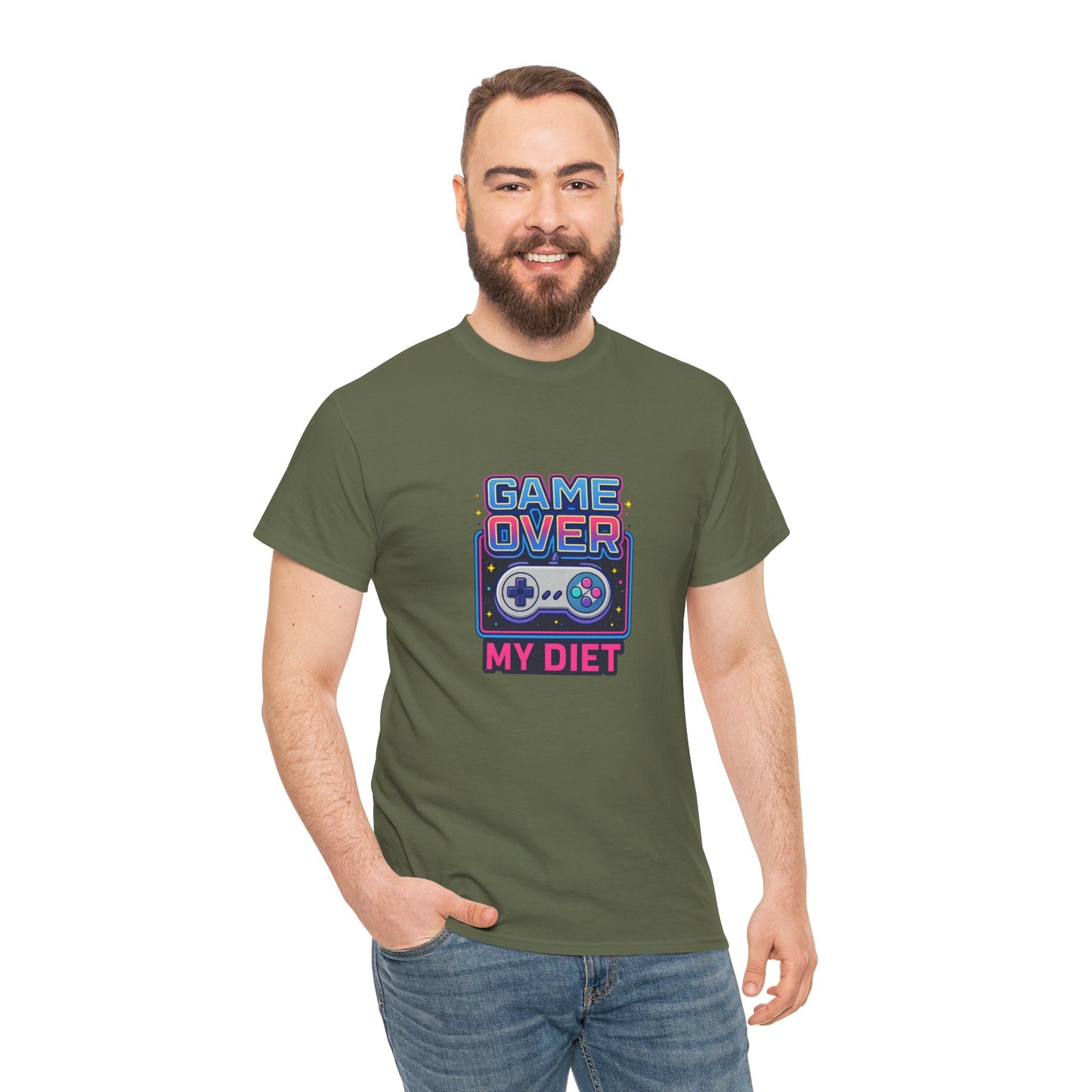 Game Over My Diet Shirt – Funny Gamer Food Graphic Tee