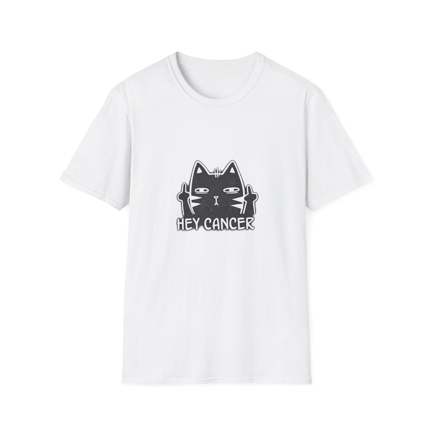 Hey Cancer Cat T-Shirt — Anti-Cancer Support Graphic Tee
