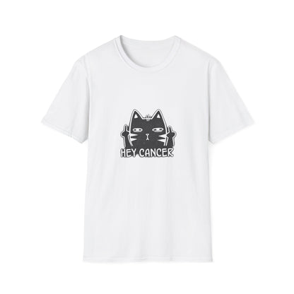 Hey Cancer Cat T-Shirt — Anti-Cancer Support Graphic Tee