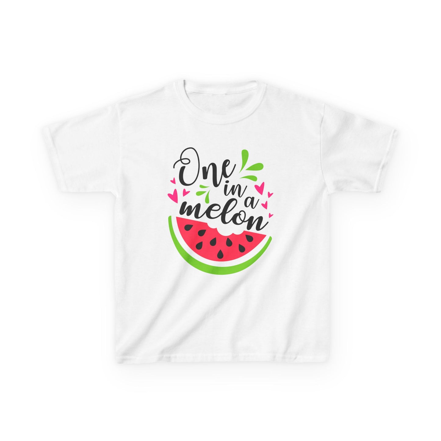 One in a Melon: Fun Cartoon Watermelon Graphic Kids' T-Shirt