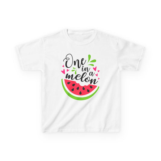 One in a Melon: Fun Cartoon Watermelon Graphic Kids' T-Shirt