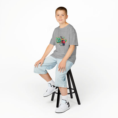 COOL Teddy Bear Graphic Kids' T-Shirt – "Authentic Boy" for Little Trendsetters!