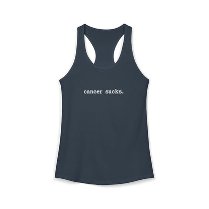 Cancer Sucks - Women's Ideal Racerback Tank