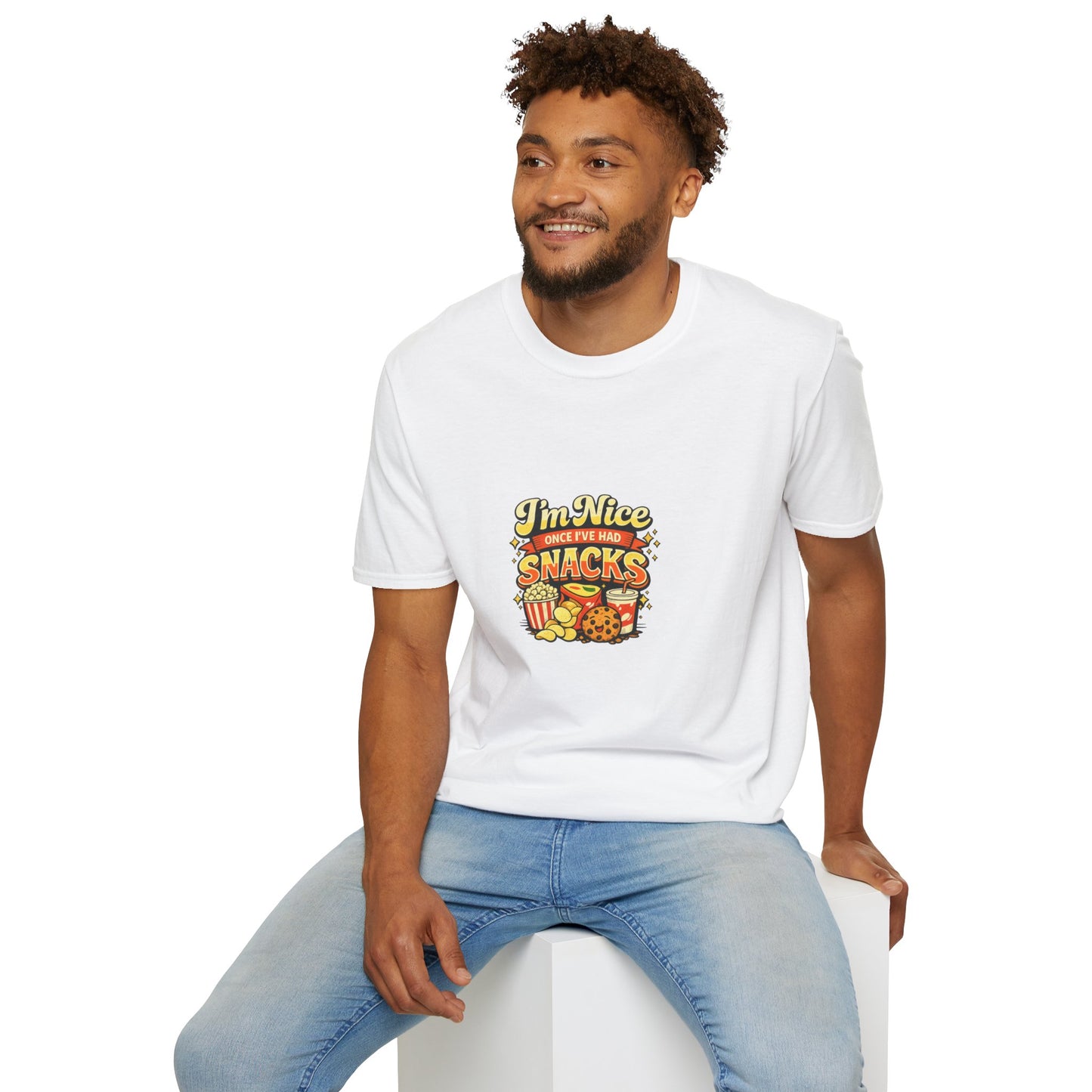 I’m Nice Once I’ve Had Snacks Retro Graphic Tee