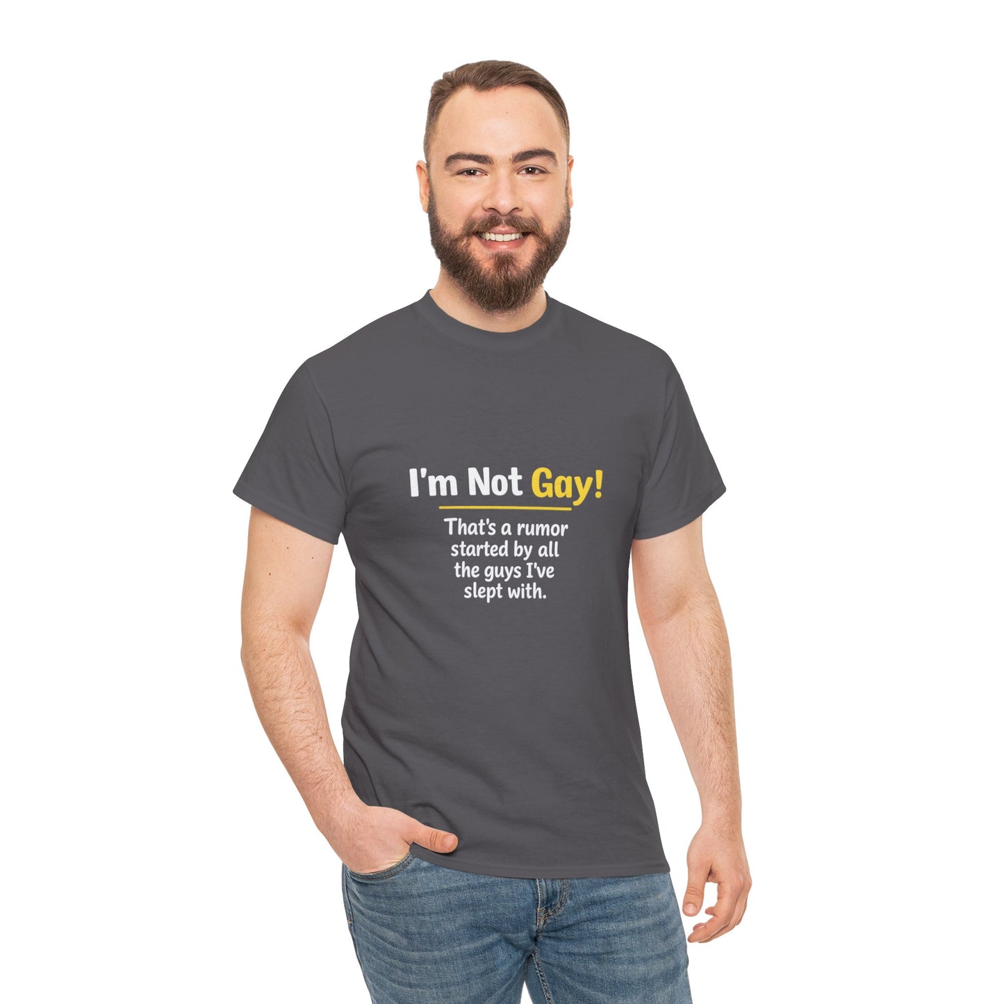 I’m Not Gay, That’s a Rumor Shirt – Funny Gay Graphic Tee